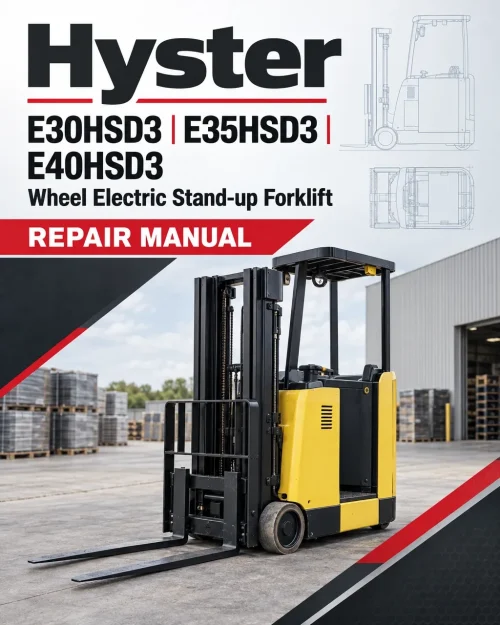 Hyster E30HSD3, E35HSD3, E40HSD3 Wheel Electric Stand-up Forklift C219 Series Repair Manual