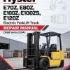 Hyster E70Z, E80Z, E100Z, E100ZS, E120Z Electric ForkLift Truck D098 Series Repair Manual (USA) Hyster E70Z, E80Z, E100Z, E100ZS, E120Z Electric ForkLift Truck D098 Series Repair Manual (USA)