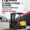 Hyster E1.50XM, E1.75XM, E2.0XMS Electric Forklift Truck Type D114 Series Repair Manual (EU)
