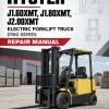 Hyster J1.60XMT, J1.80XMT, J2.00XMT Electric Forklift Truck D160 Series Repair Manual (EU)