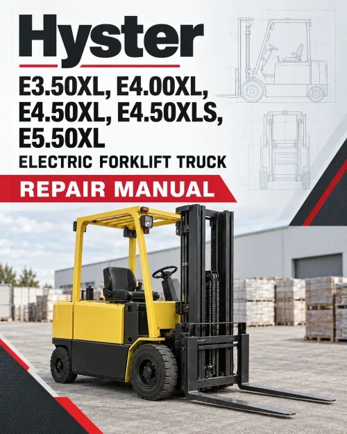 Hyster E3.50XL, E4.00XL, E4.50XL, E4.50XLS, E5.50XL Electric Forklift Truck E098 Series Repair Manual Hyster E3.50XL, E4.00XL, E4.50XL, E4.50XLS, E5.50XL Electric Forklift Truck E098 Series Repair Manual
