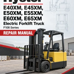 Hyster E40XM, E45XM, E50XM, E55XM, E60XM, E65XM Electric Forklift Truck F108 Series Repair Manual (USA) Hyster E40XM, E45XM, E50XM, E55XM, E60XM, E65XM Electric Forklift Truck F108 Series Repair Manual (USA)