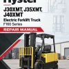 Hyster J30XMT, J35XMT, J40XMT Electric Forklift Truck F160 Series Repair Manual Hyster J30XMT, J35XMT, J40XMT Electric Forklift Truck F160 Series Repair Manual