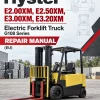 Hyster E2.00XM, E2.50XM, E3.00XM, E3.20XM Electric Forklift Truck G108 Series Repair Manual (EU)