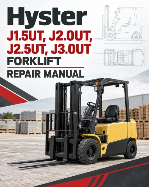 Hyster J1.5UT, J2.0UT, J2.5UT, J3.0UT Forklift Repair A3C4 Series Manual