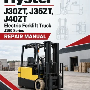 Hyster J30ZT, J35ZT, J40ZT Electric Forklift Truck J160 Series Repair Manual (USA) Hyster J30ZT, J35ZT, J40ZT Electric Forklift Truck J160 Series Repair Manual (USA)