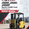 Hyster J30XNT, J35XNT, J40XNT Electric Forklift Truck K160 Series Repair Manual (USA)