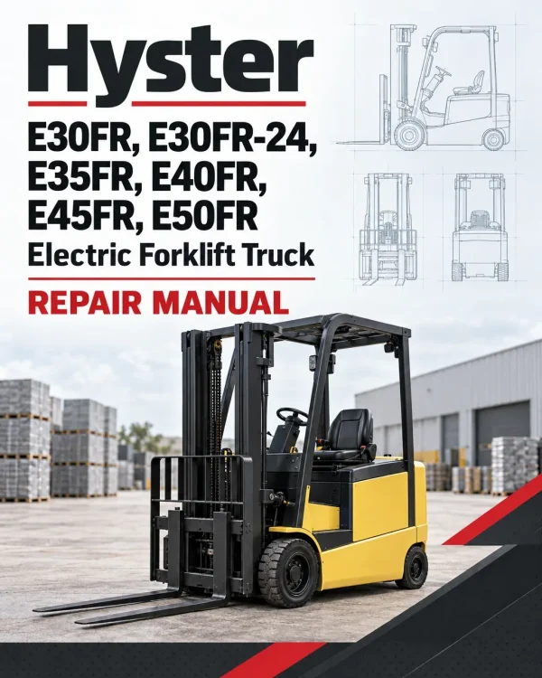 Hyster E30FR, E30FR-24, E35FR, E40FR, E45FR, E50FR Electric Forklift Truck Z943 Series Repair Manual