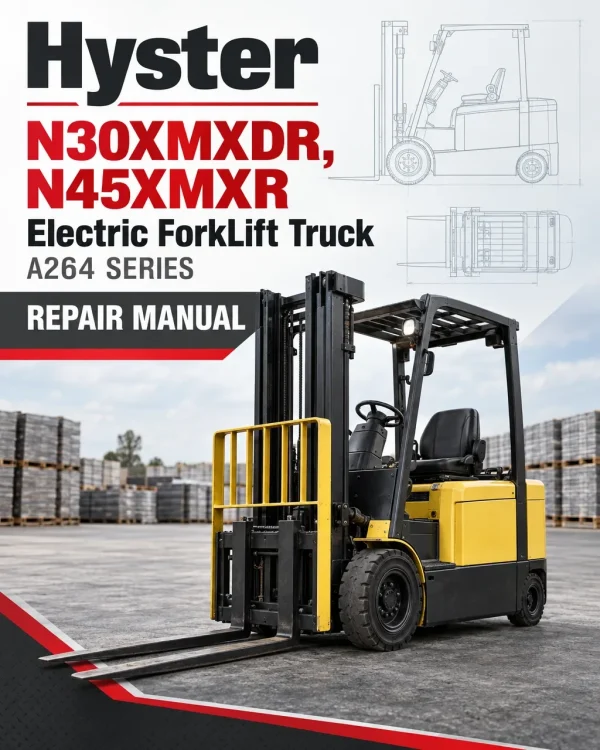 Hyster N30XMXDR, N45XMXR Electric ForkLift Truck A264 Series Repair Manual Hyster N30XMXDR, N45XMXR Electric ForkLift Truck A264 Series Repair Manual