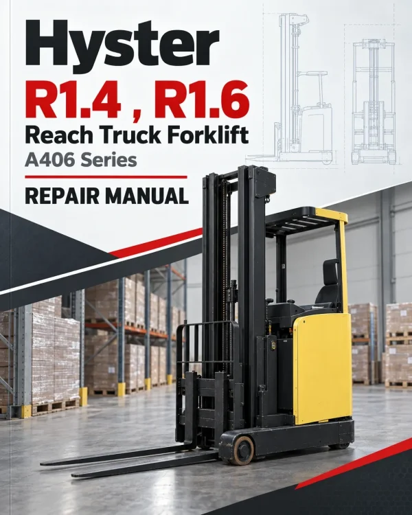 Hyster R1.4 , R1.6 Reach Truck Forklift A406 Series Repair Manual