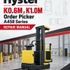 Hyster K0.6M , K1.0M Order Picker A458 Series Repair Manual