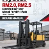 Hyster RM2.0, RM2.5 Electric Four-way Diesel Forklift Truck A461 Series Repair Manual
