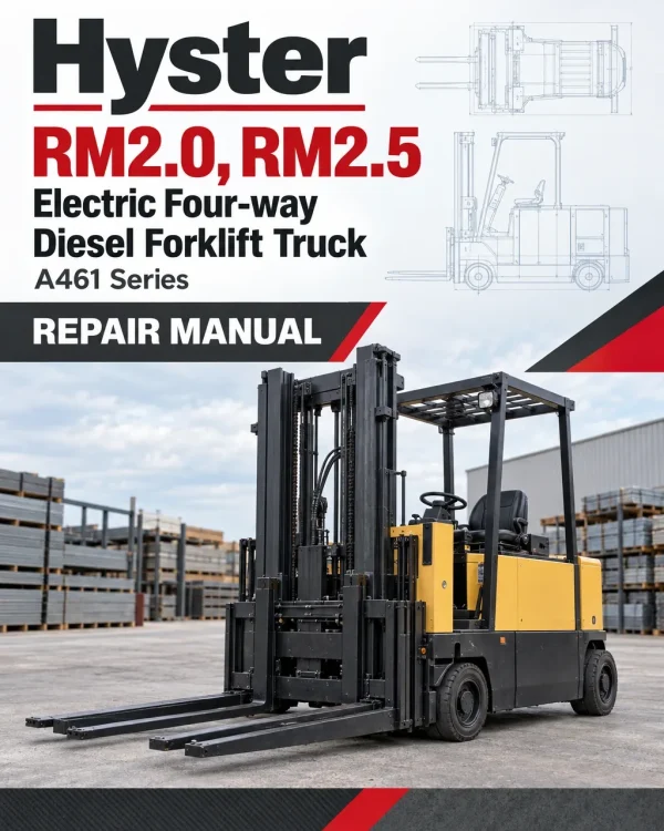 Hyster RM2.0, RM2.5 Electric Four-way Diesel Forklift Truck A461 Series Repair Manual