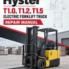 Hyster T1.0, T1.2, T1.5 Electric Forklift Truck A462 Series Repair Manual