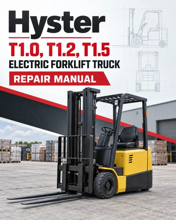 Hyster T1.0, T1.2, T1.5 Electric Forklift Truck A462 Series Repair Manual