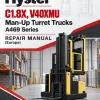Hyster C1.8X, V40XMU Man-Up Turret Trucks A469 Series Repair Manual (Europe) Hyster C1.8X, V40XMU Man-Up Turret Trucks A469 Series Repair Manual (Europe)