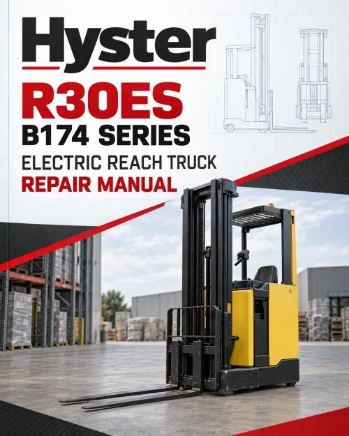 Hyster R30ES Electric Reach Truck B174 Series Repair Manual Hyster R30ES Electric Reach Truck B174 Series Repair Manual