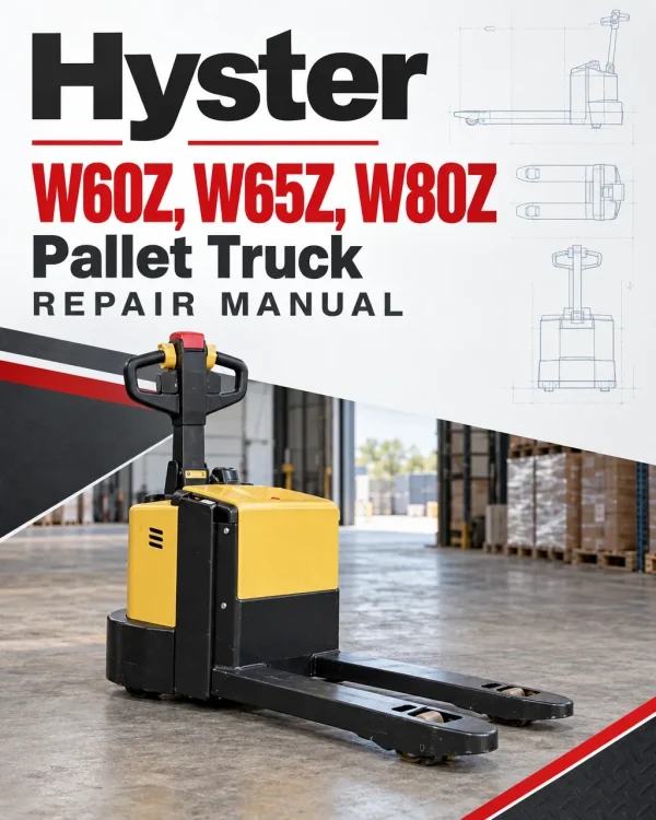 Hyster W60Z, W65Z, W80Z Pallet Truck B229 Series Repair Manual