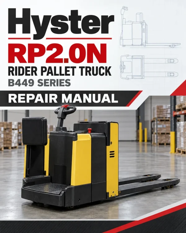 Hyster RP2.0N Rider Pallet Truck B449 Series Repair Manual