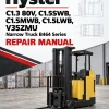 Hyster C1.3 80V, C1.5SWB, C1.5MWB, C1.5LWB, V35ZMU Narrow Truck B464 Series Repair Manual