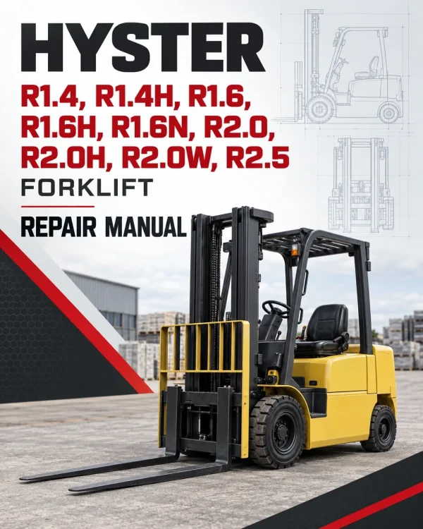 Hyster R1.4, R1.4H, R1.6, R1.6H, R1.6N, R2.0, R2.0H, R2.0W, R2.5 Forklift C435 Series Repair Manual
