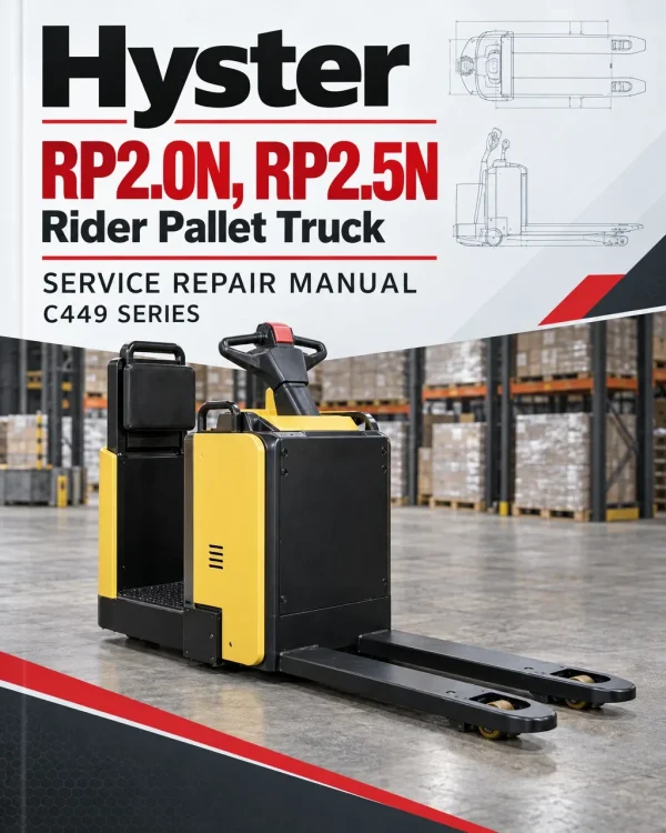 Hyster RP2.0N, RP2.5N Rider Pallet Truck C449 Series Repair Manual