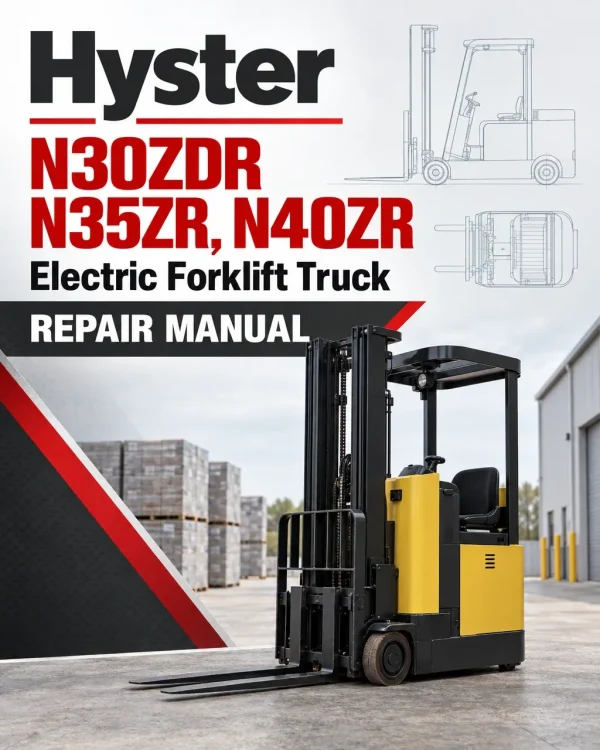 Hyster N30ZDR, N35ZR, N40ZR Electric Forklift Truck D470 Series Repair Manual