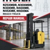 Hyster N25XMDR, N30XMDR, N30XMR, N40XMR, N45XMR, N50XMA Reach Truck E138 Series Repair Manual