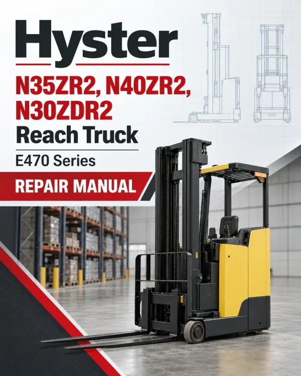 Hyster N35ZR2, N40ZR2, N30ZDR2 Reach Truck E470 Series Repair Manual