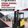 Hyster R30XM, R30XMA, R30XMF Electric Reach Truck F118 Series Repair Manual