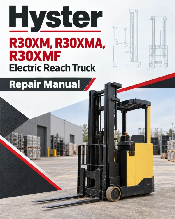 Hyster R30XM, R30XMA, R30XMF Electric Reach Truck F118 Series Repair Manual