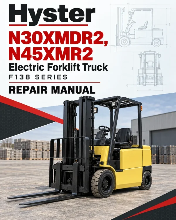 Hyster N30XMDR2, N45XMR2 Electric Forklift Truck F138 Series Repair Manual Hyster N30XMDR2, N45XMR2 Electric Forklift Truck F138 Series Repair Manual