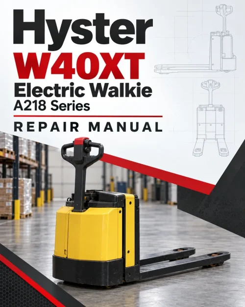 Hyster W40XT Electric Walkie A218 Series Repair Manual Hyster W40XT Electric Walkie A218 Series Repair Manual