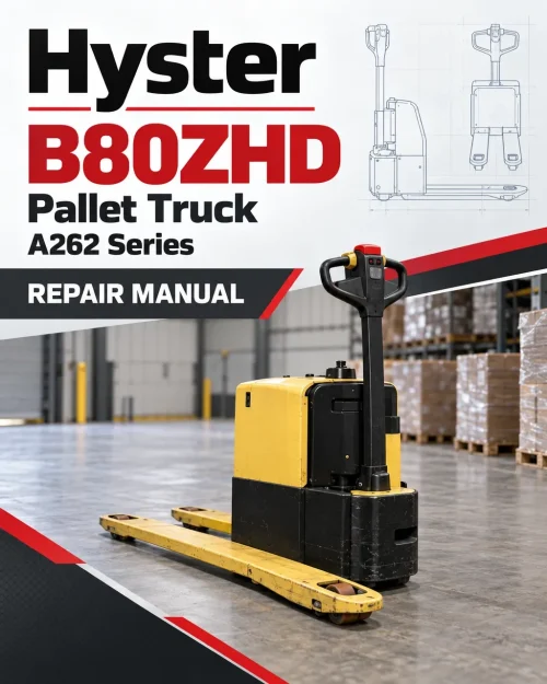 Hyster B80ZHD Pallet Truck A262 Series Repair Manual Hyster B80ZHD Pallet Truck A262 Series Repair Manual