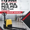 Hyster P1.6, P1.8, P2.0, P2.2 Pallet Truck A418 Series Repair Manual Hyster P1.6, P1.8, P2.0, P2.2 Pallet Truck A418 Series Repair Manual