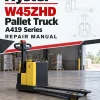 Hyster W45ZHD Pallet Truck A419 Series Repair Manual