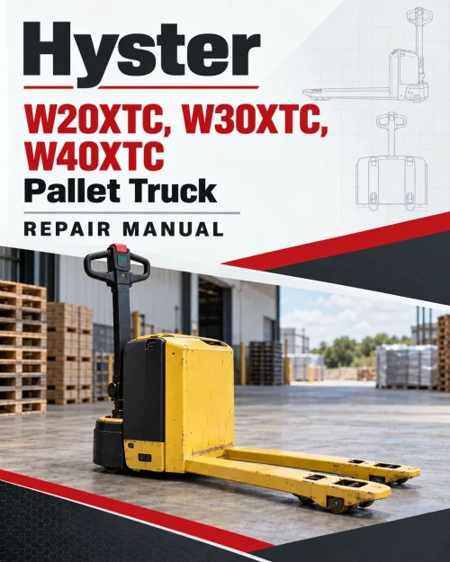 Hyster W20XTC, W30XTC, W40XTC Pallet Truck A454 Series Repair Manual