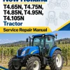 New Holland T4.65N, T4.75N, T4.85N, T4.95N, T4.105N Tractor Service Manual