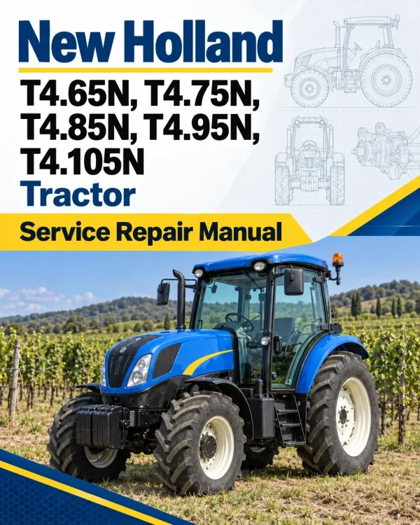 New Holland T4.65N, T4.75N, T4.85N, T4.95N, T4.105N Tractor Service Manual
