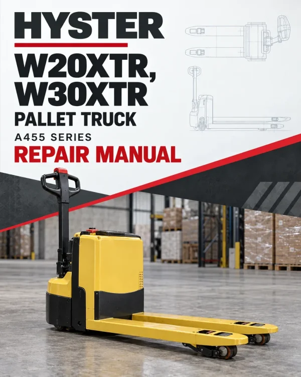 Hyster W20XTR, W30XTR Pallet Truck A455 Series Repair Manual