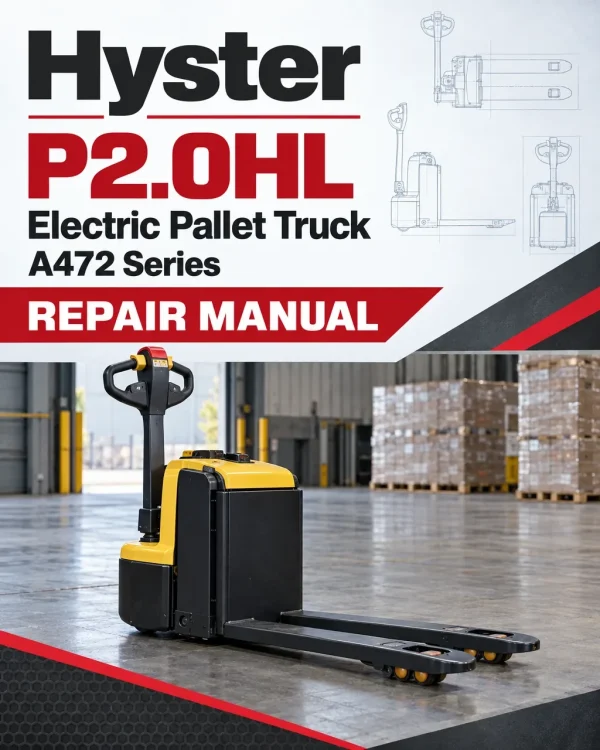 Hyster P2.0HL Electric Pallet Truck A472 Series Repair Manual