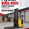 Hyster W20ZA, W25ZA Pallet Stacker A495 Series Repair Manual Hyster W20ZA, W25ZA Pallet Stacker A495 Series Repair Manual