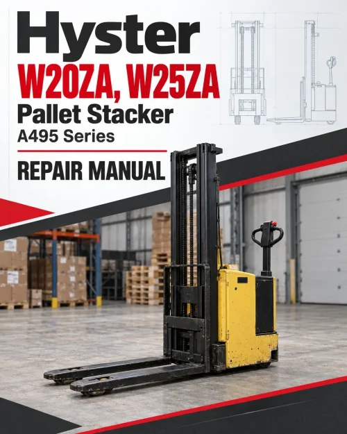 Hyster W20ZA, W25ZA Pallet Stacker A495 Series Repair Manual Hyster W20ZA, W25ZA Pallet Stacker A495 Series Repair Manual