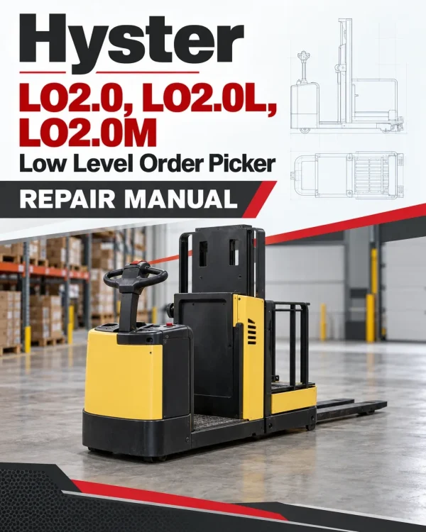Hyster LO2.0, LO2.0L, LO2.0M Low Level Order Picker A939 Series Repair Manual