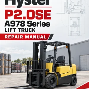Hyster P2.0SE Lift Truck A978 Series Repair Manual Hyster P2.0SE Lift Truck A978 Series Repair Manual