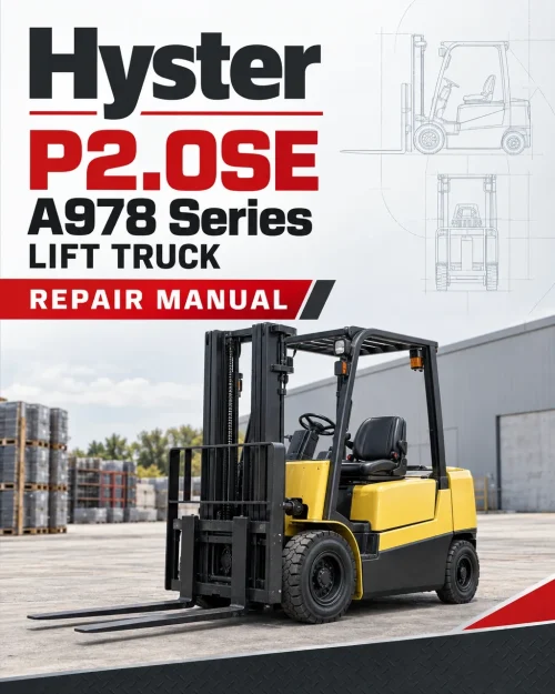 Hyster P2.0SE Lift Truck A978 Series Repair Manual Hyster P2.0SE Lift Truck A978 Series Repair Manual