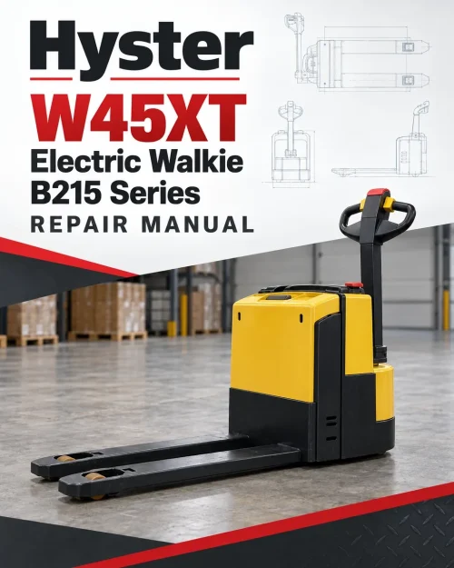 Hyster W45XT Electric Walkie B215 Series Repair Manual Hyster W45XT Electric Walkie B215 Series Repair Manual