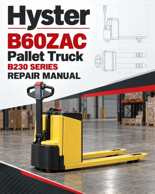 Hyster B60ZAC Pallet Truck B230 Series Repair Manual
