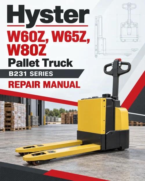 Hyster W60Z, W65Z, W80Z Pallet Truck B231 Series Repair Manual Hyster W60Z, W65Z, W80Z Pallet Truck B231 Series Repair Manual