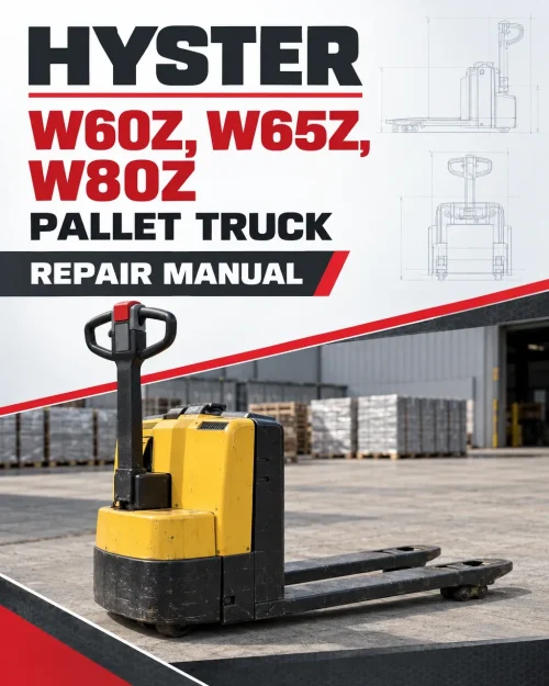Hyster W60Z, W65Z, W80Z Pallet Truck B234 Series Repair Manual Hyster W60Z, W65Z, W80Z Pallet Truck B234 Series Repair Manual
